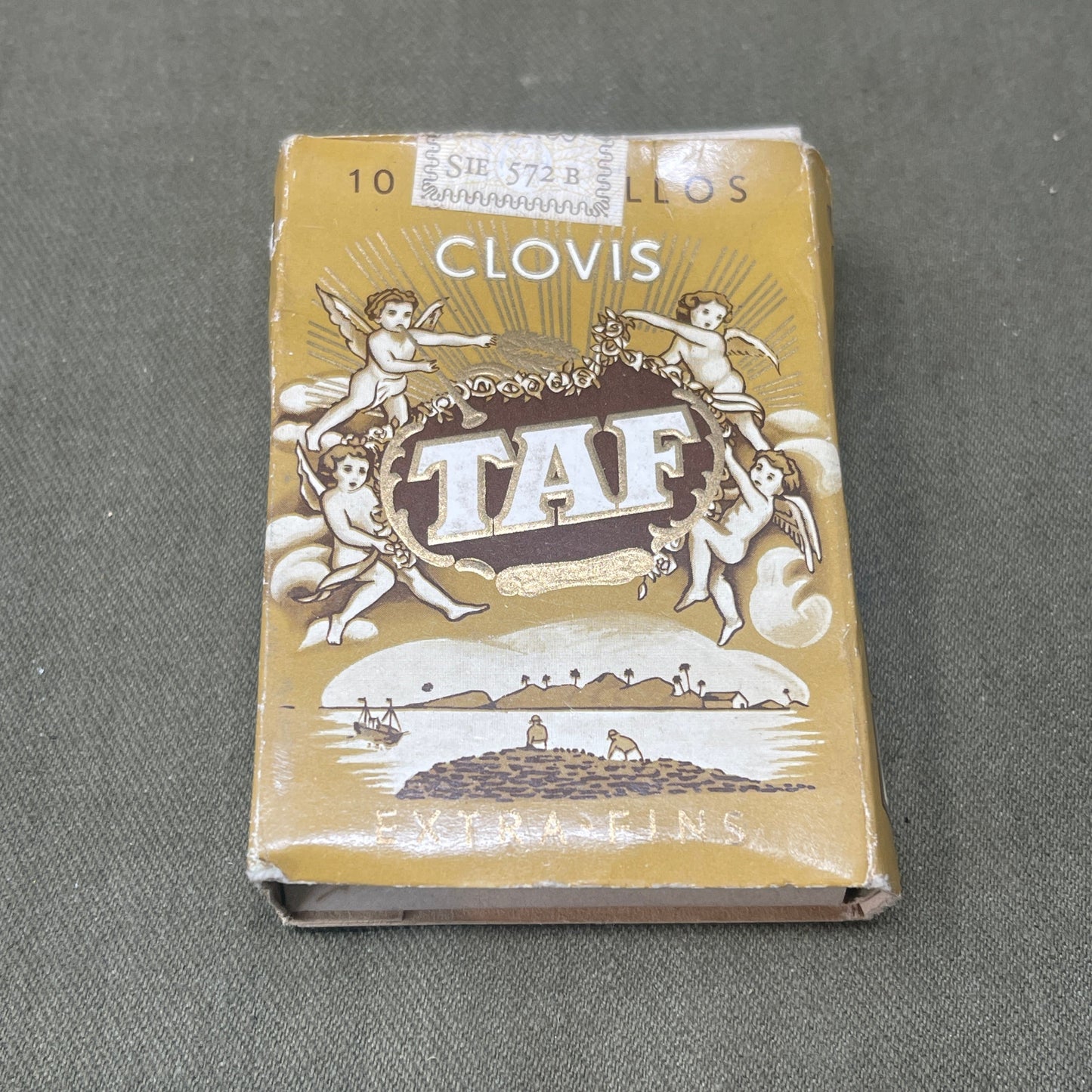 Vintage Empty Packet TAF Clovis Cigarettes