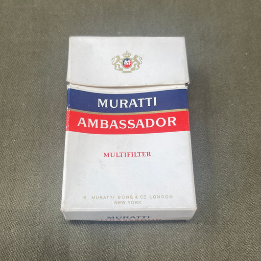 Vintage Packet Muratti Ambassador Cigarettes