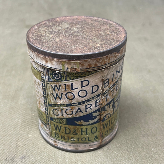 Tin of 50 WD & HO Wills Wild Woodbine, ( With Contents )
