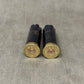 2 x Empty Black Fired Hull Shotgun Cartridge Cases