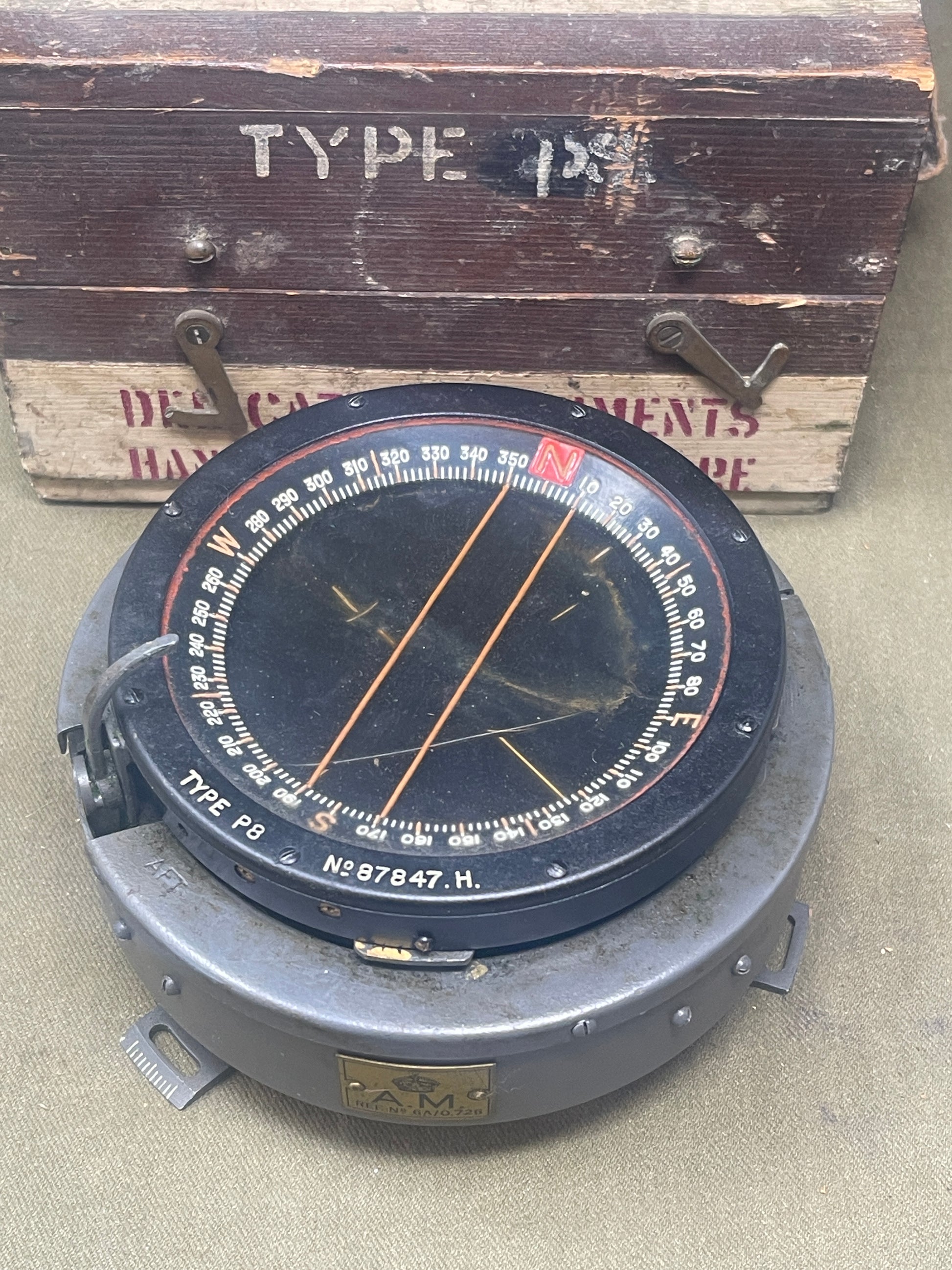 Royal Air Force RAF Compass, Navigational, Type P8 RAF Ref 6A/0726