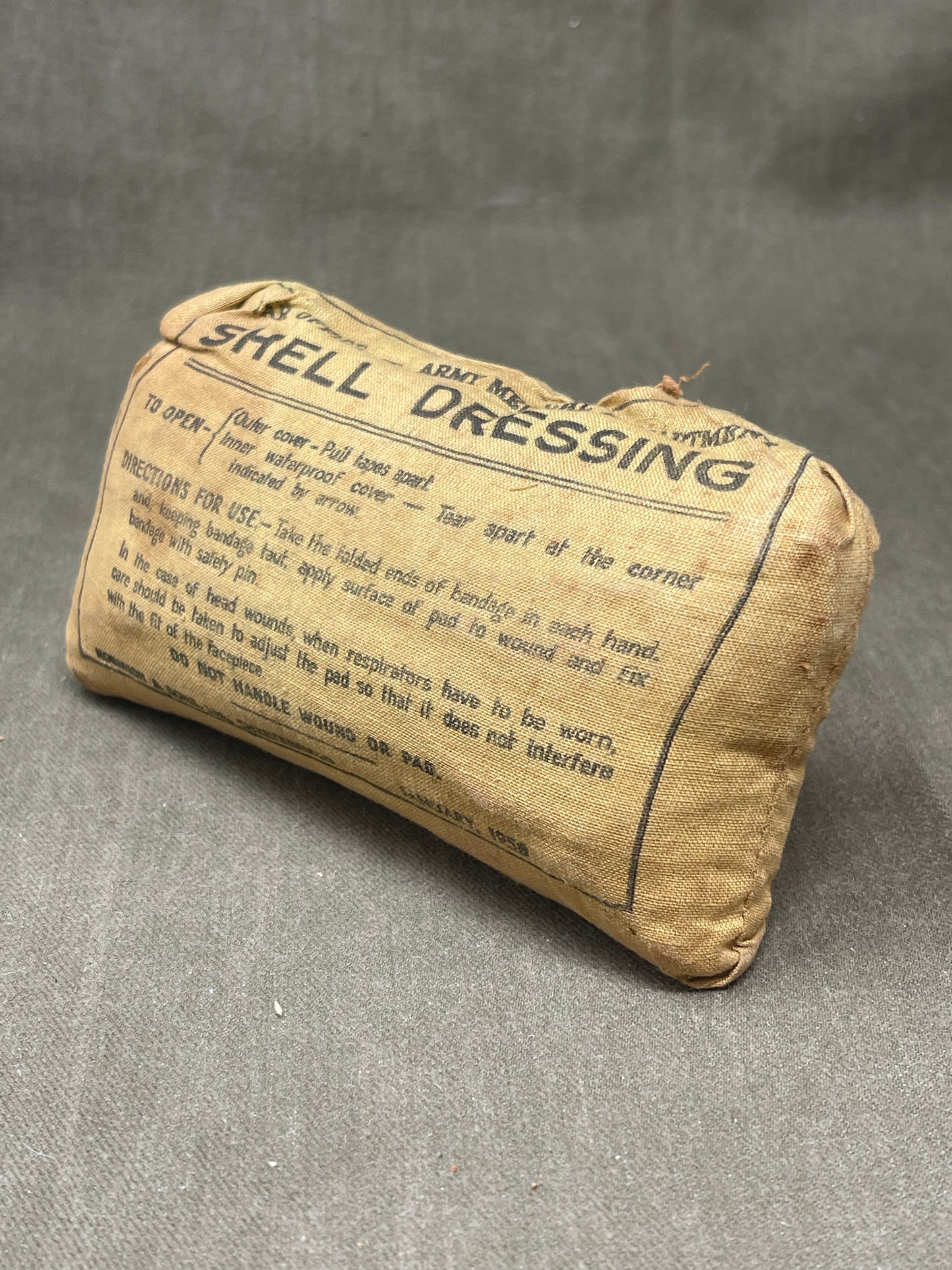 Original  British First Field Dressing (FFD) 1958