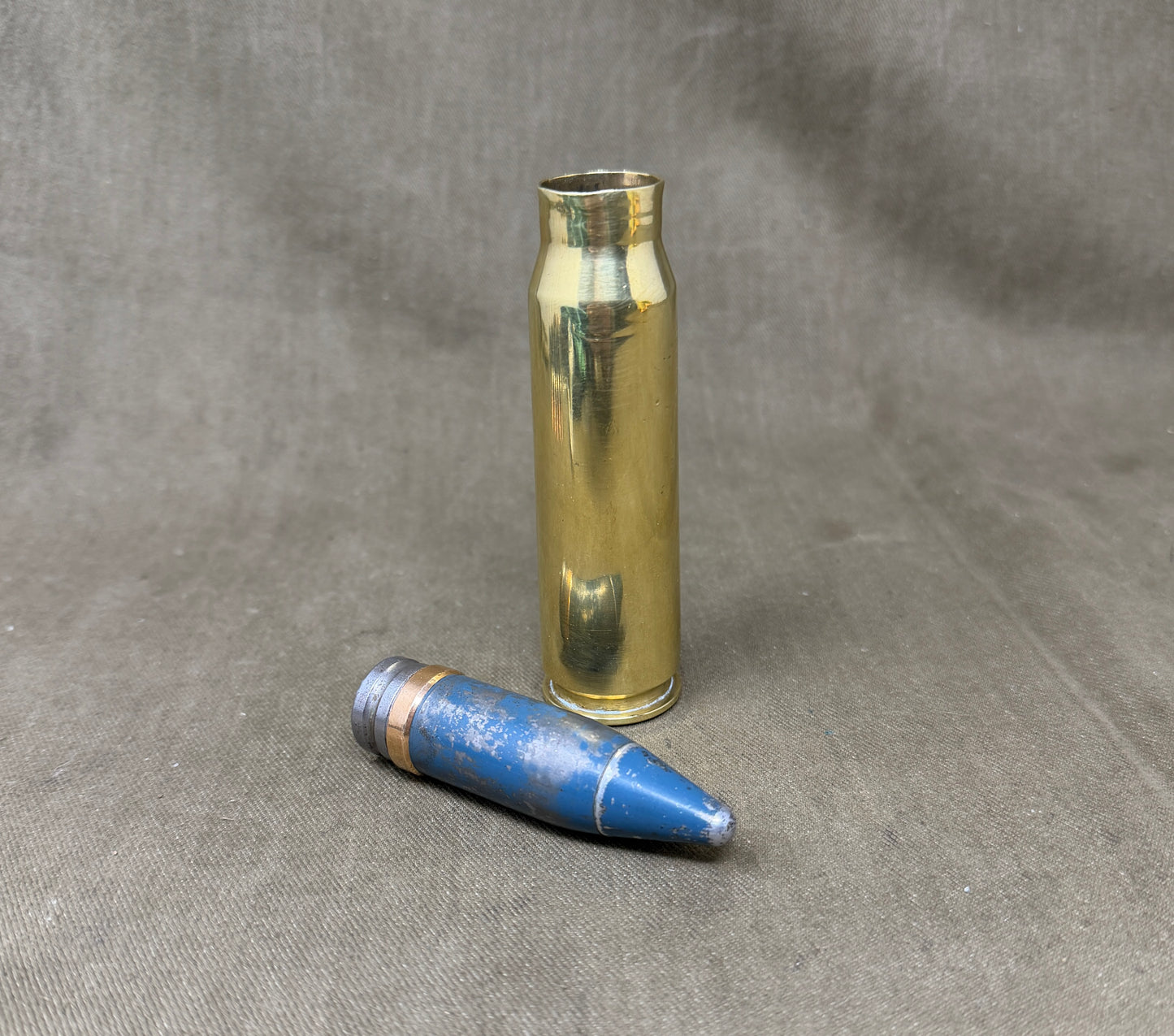 INERT 20×102mm Vulcan / Aircraft Cannon Training Round – Blue TP Projectile