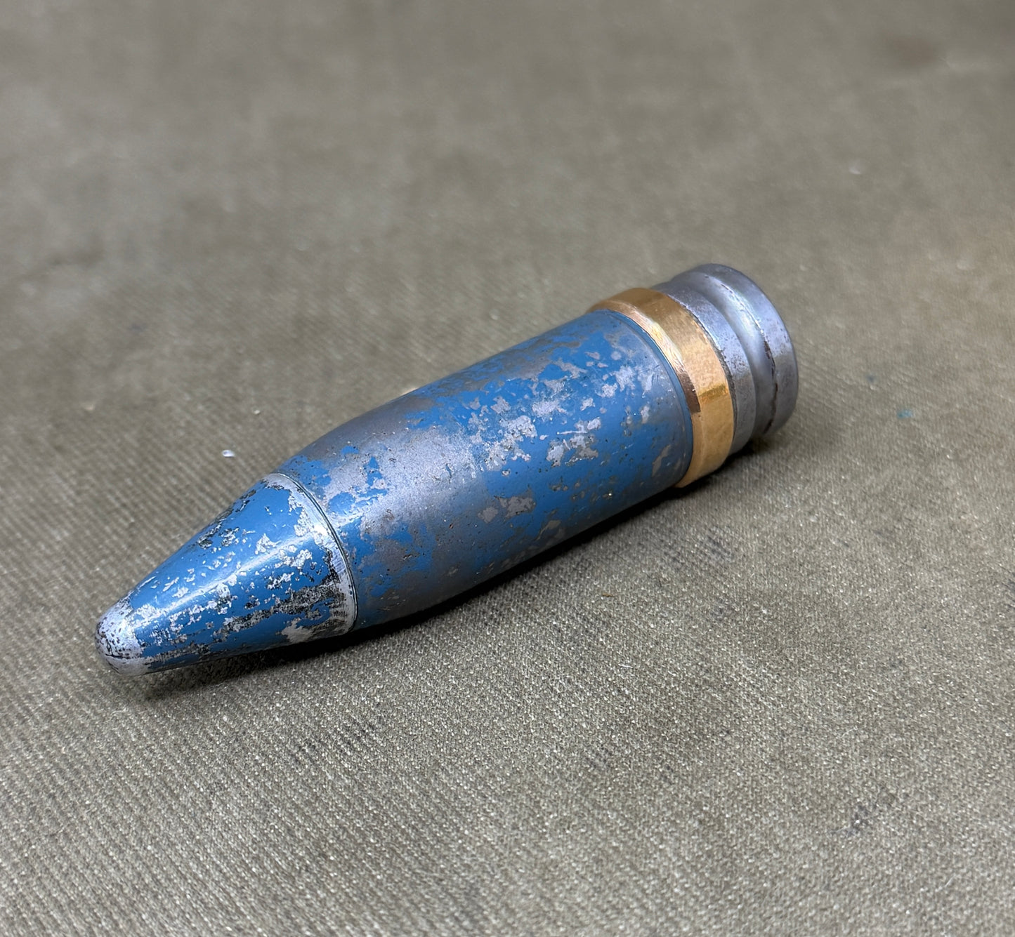 INERT 20×102mm Vulcan / Aircraft Cannon Training Round – Blue TP Projectile