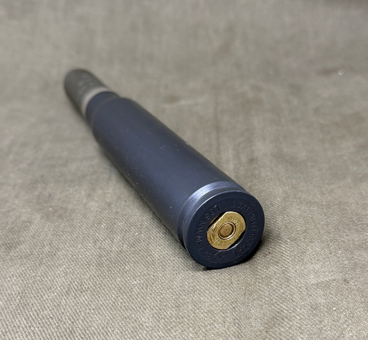 Inert 20x139mm DM64 “Break-Up” Training / Practice Round – Complete Display Cartridge with Tube