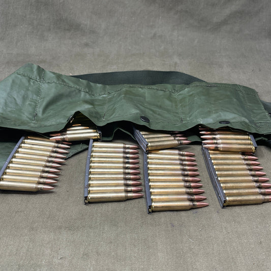 100 x 5.56mm NATO Ammunition Bandolier ( Inert )