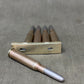 Original Japanese Type 38 Arisaka 6.5mm Inert Rounds on Charger Clip – WW2 / Pre-WW2