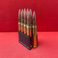 8 X Inert/ Display – .30-06 Springfield Rifle Rounds In M1 Garand Rifle Box Loading Clip