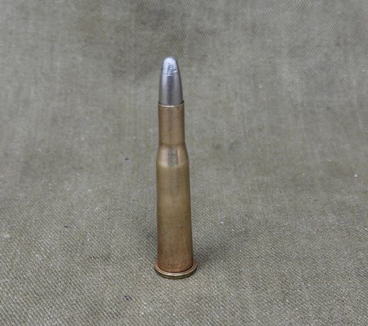 INERT DWM 579 6.5×52R Rifle Cartridge – German DWM Export Round – Early Sporting Ammunition