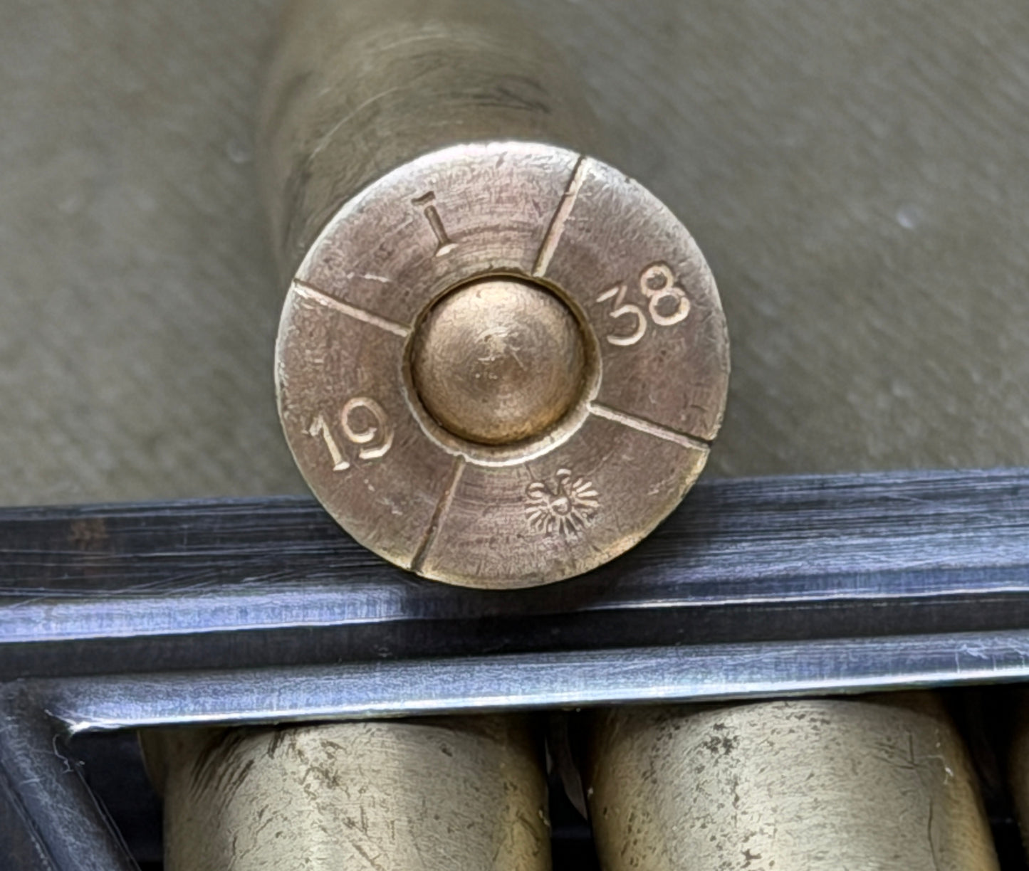 Original Austrian Steyr M95 En Bloc Clip with 5 x Inert 8×50R Mannlicher Cartridges
