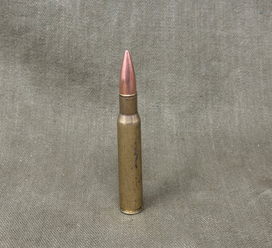 Inert .30-06 Springfield cartridge with TE -53 Toyo Seiki Japanese headstamp. Scarce post-war military ammunition collectible.