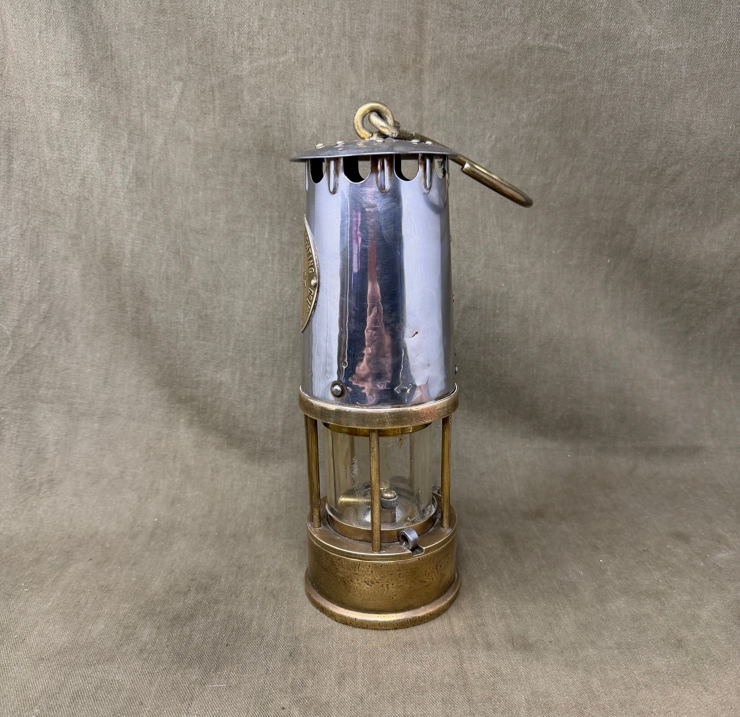Original Eccles Protector Lamp Lighting Co Ltd Type 6 M & Q Safety Lamp – Approval No. B/28 Mining Lamp