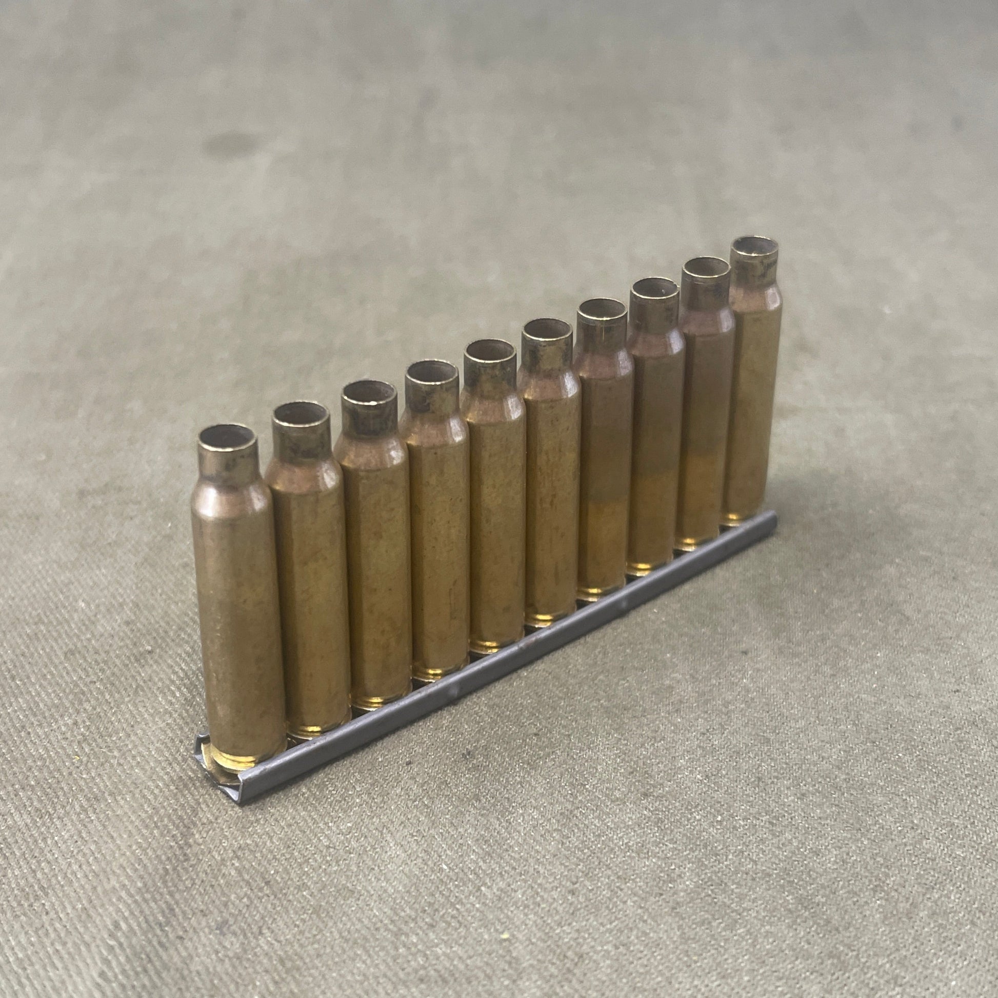 10 x INERT 5.56mm Cartridges Cases in Stripper Clip