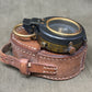 Original British Army Short & Mason Ltd London Mk VII Marching Compass with Leather Case – WWI/Inter-War Military Issue