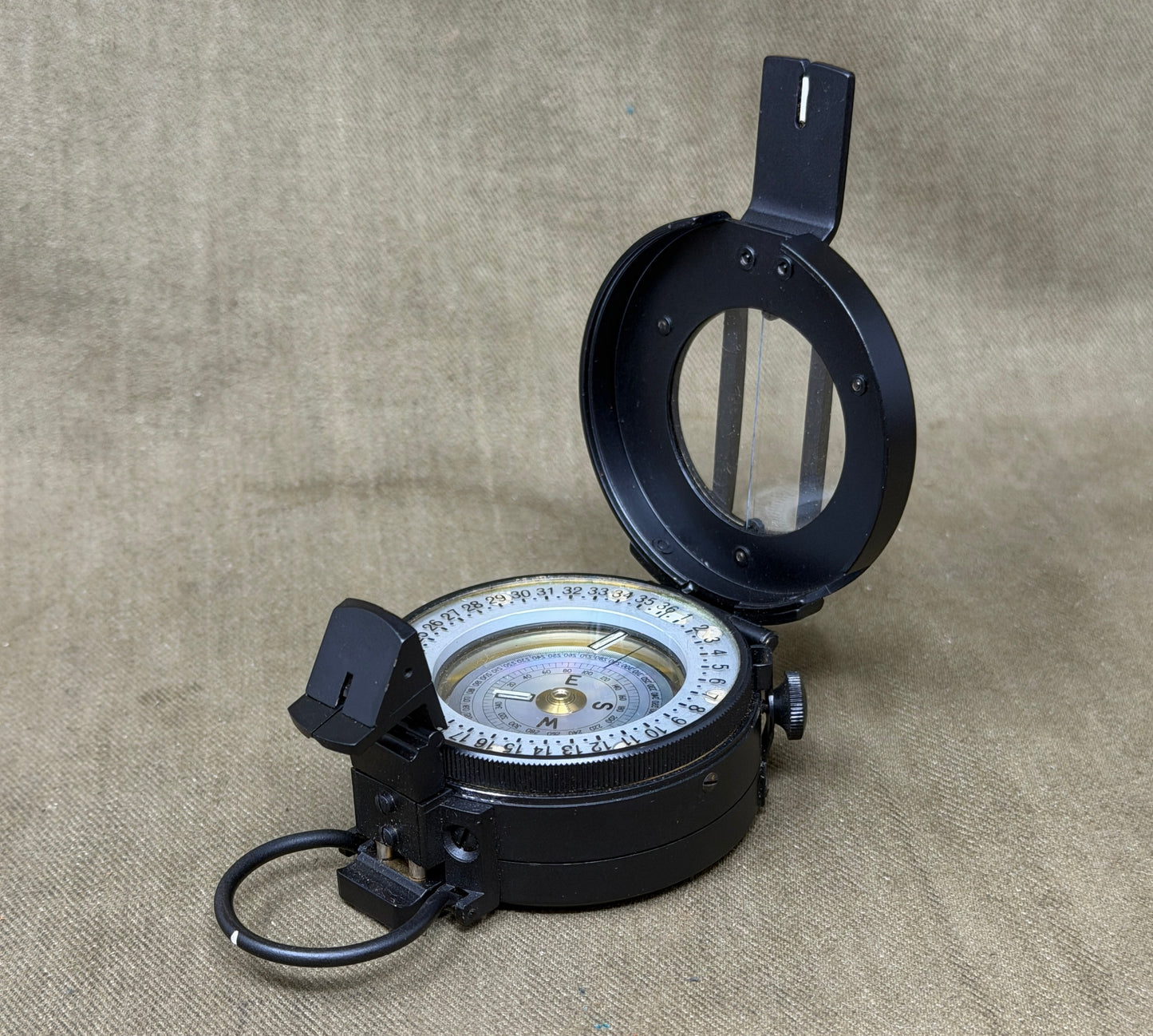 Original British Army M-73 Prismatic Marching Compass Dated August 1976 – Made in UK