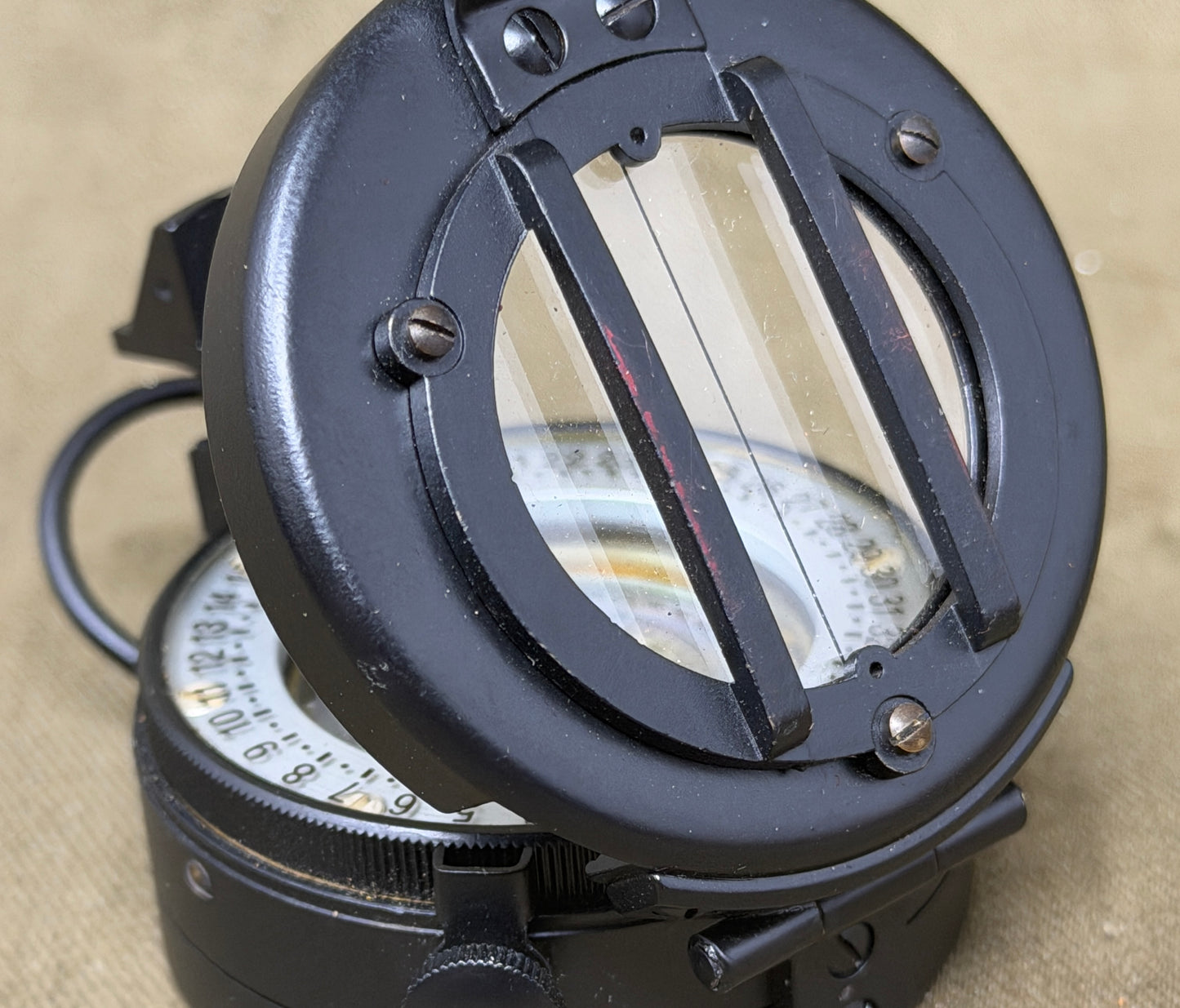 Original British Army M-73 Prismatic Marching Compass Dated August 1976 – Made in UK