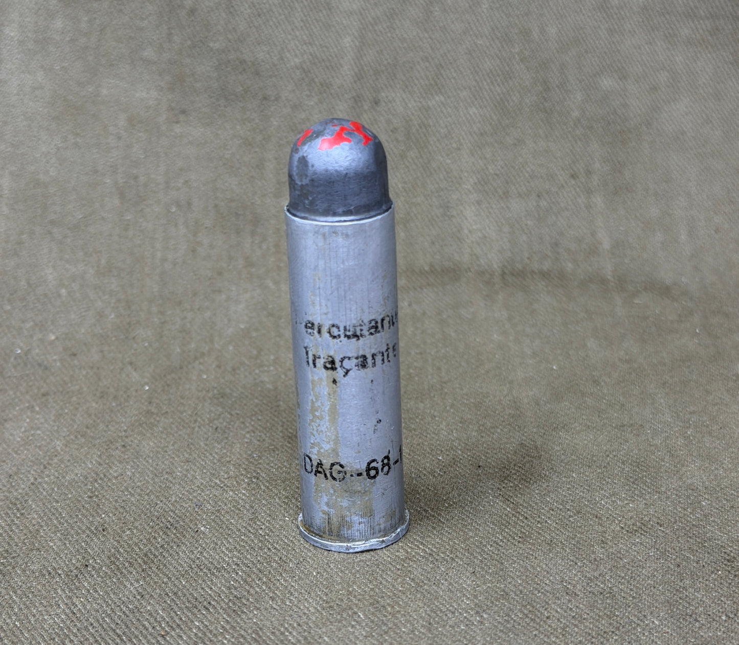 Inert 14.5 x 51R German Artillery Trainer Round DAG-68 Sub-Calibre Display Cartridge