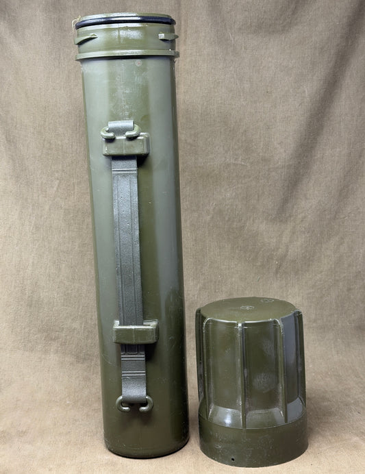 Original British Army 81mm Mortar Round Case – Inert Military Collectable