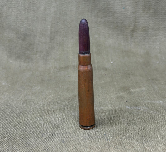 Inert German WWII 7.92×57mm Mauser Wooden Blank Cartridge – P316 IX07 3 39