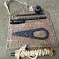 Original Soviet Russian Mosin-Nagant Rifle Cleaning Kit in Canvas Pouch