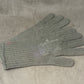 Original WWII British Army Khaki Wool Gloves – Knitted Issue Gloves Size 4 Large