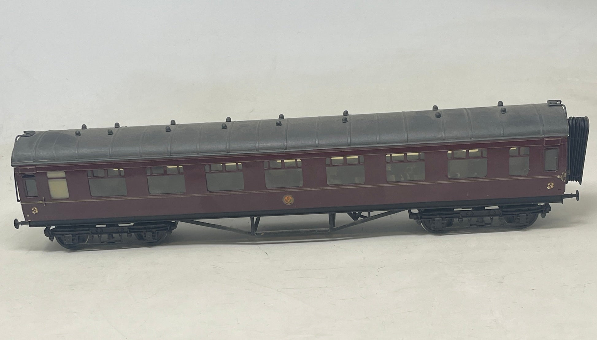  0 Gauge LMS Maroon Stanier 3rd Coach 