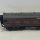  0 Gauge LMS Maroon Stanier 3rd Coach 