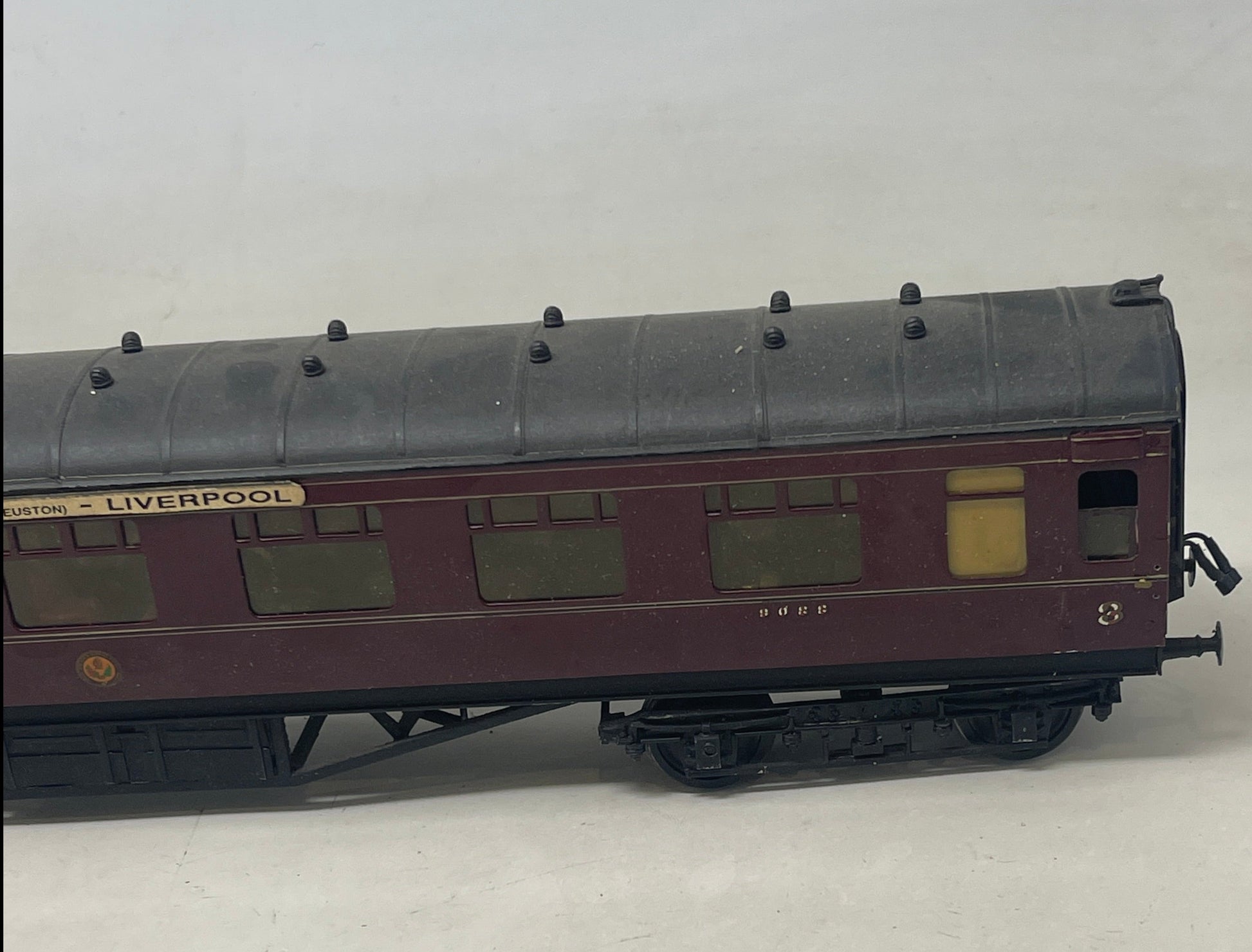  0 Gauge LMS Maroon Stanier 3rd Coach 