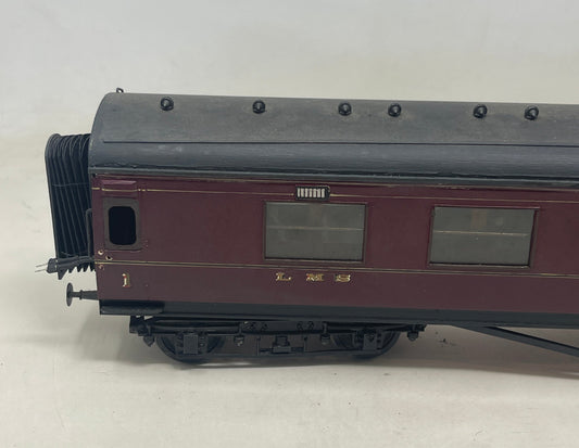 0 Gauge LMS Maroon Stanier D`3rd Coach