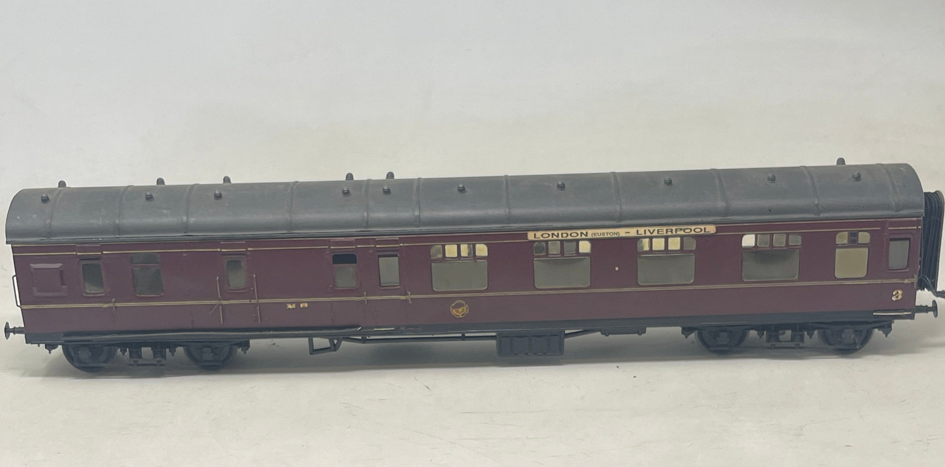 0 Gauge LMS Maroon Stanier D`3rd Coach