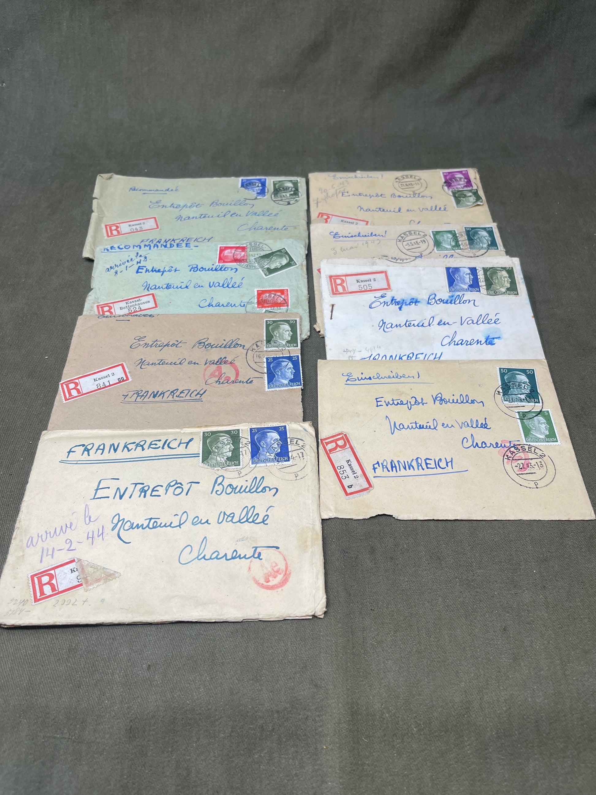 Military Ephemera, Correspondance from Germany to France 