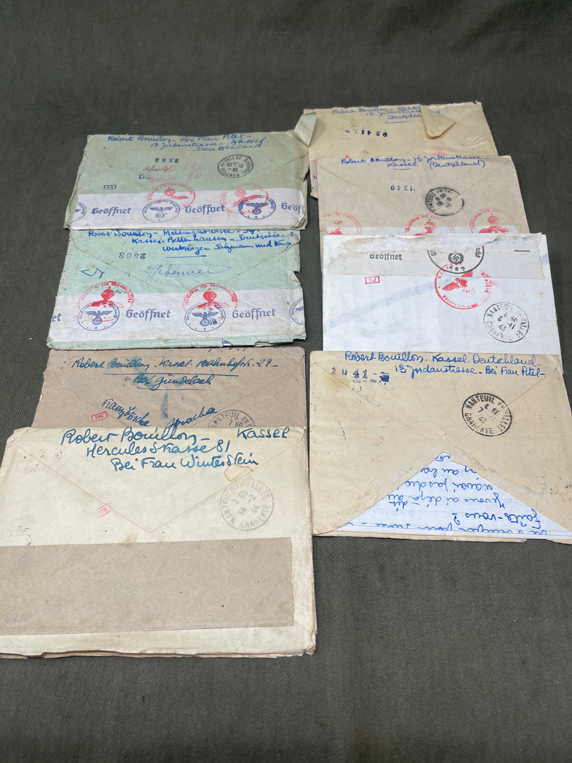 Military Ephemera, Correspondance from Germany to France 
