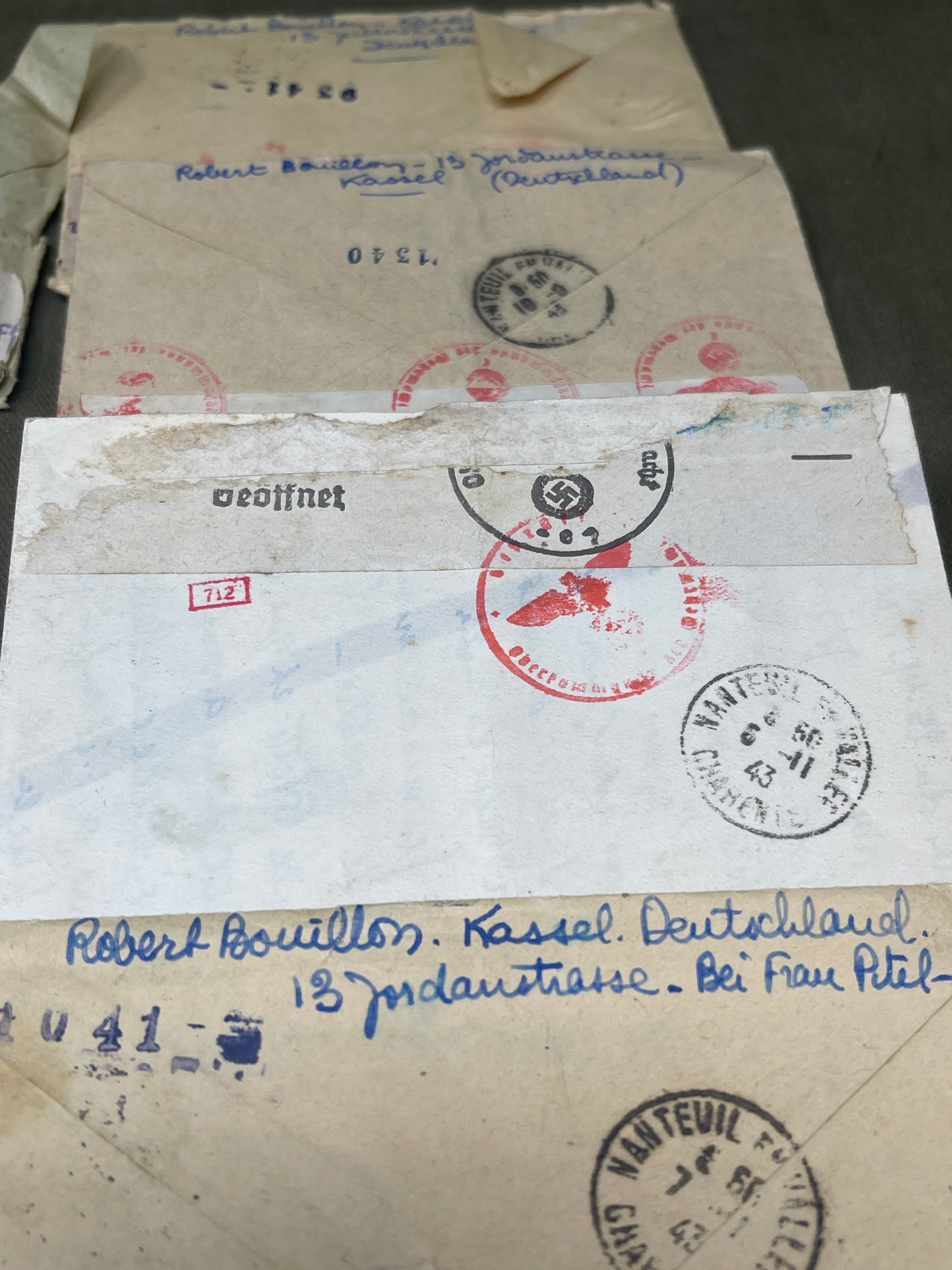 Military Ephemera, Correspondance from Germany to France 