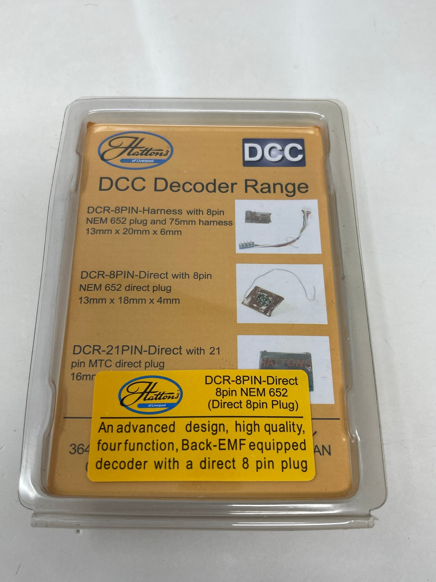 Hattons DCC Decoder DCR-8PIN Direct