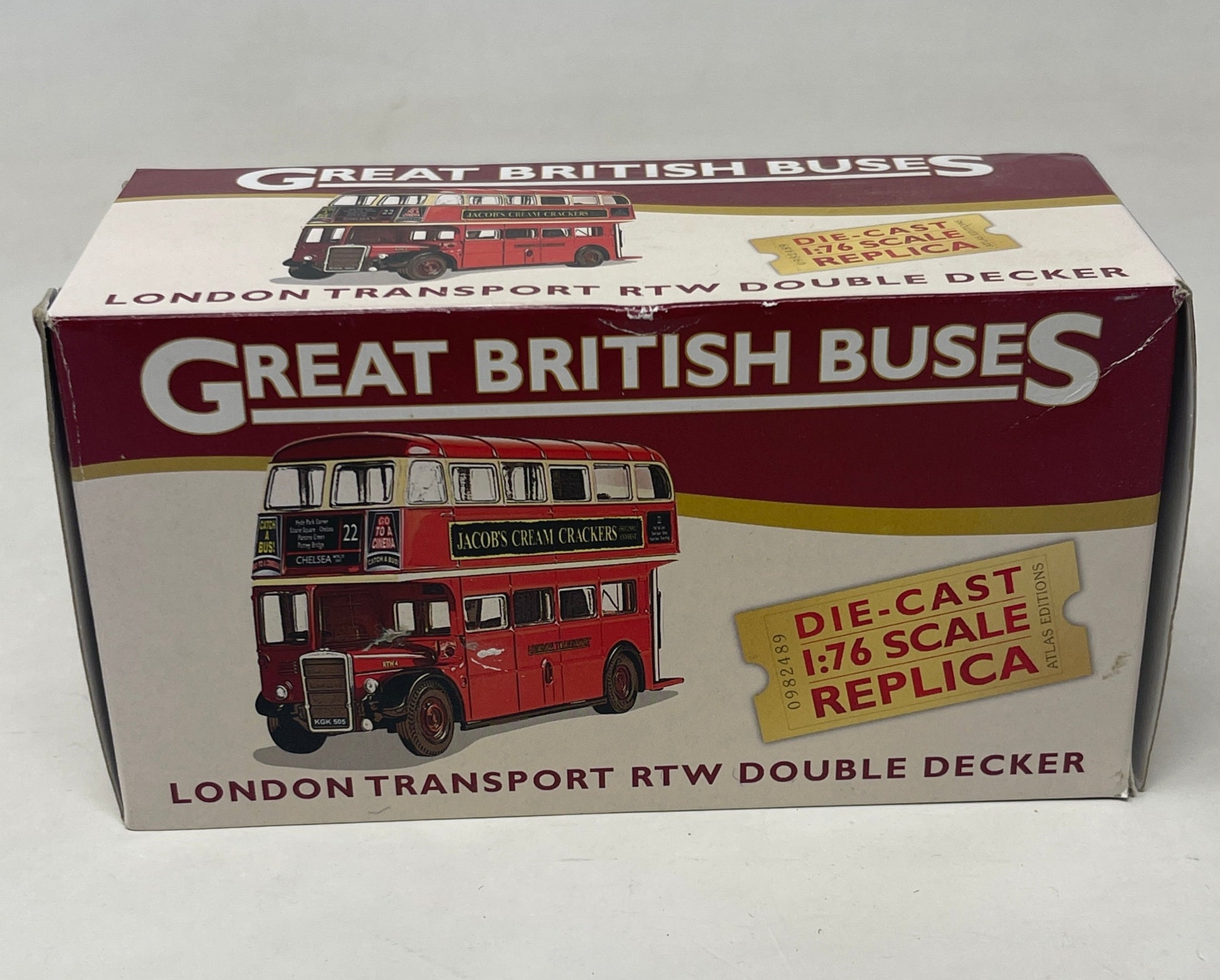 Die Cast 1:76 Scale London Transport RTW Double Decker Bus