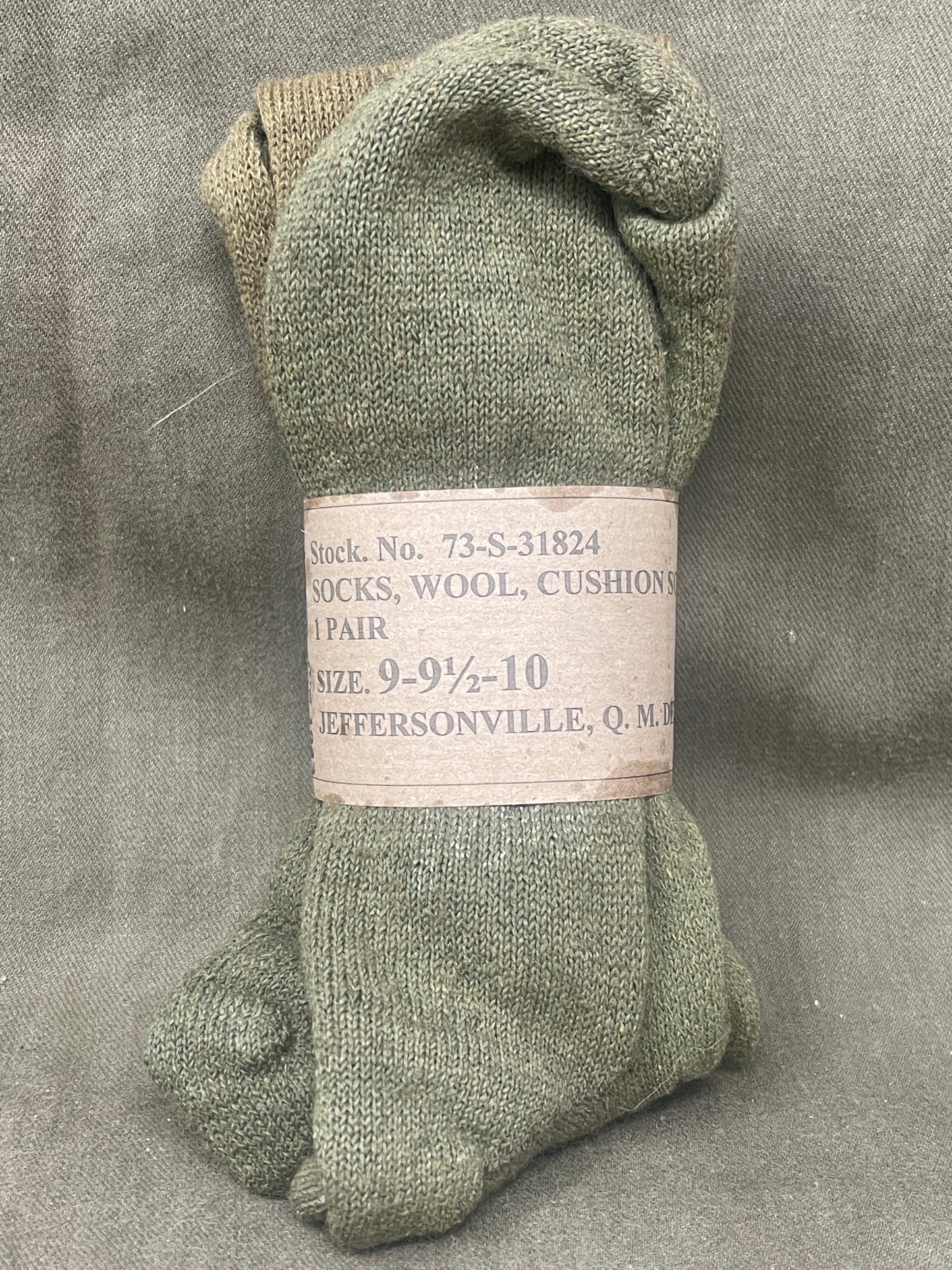 Original US ARMY WW2 boots socks size 9-9.5-10 socks wool 1943 Dated