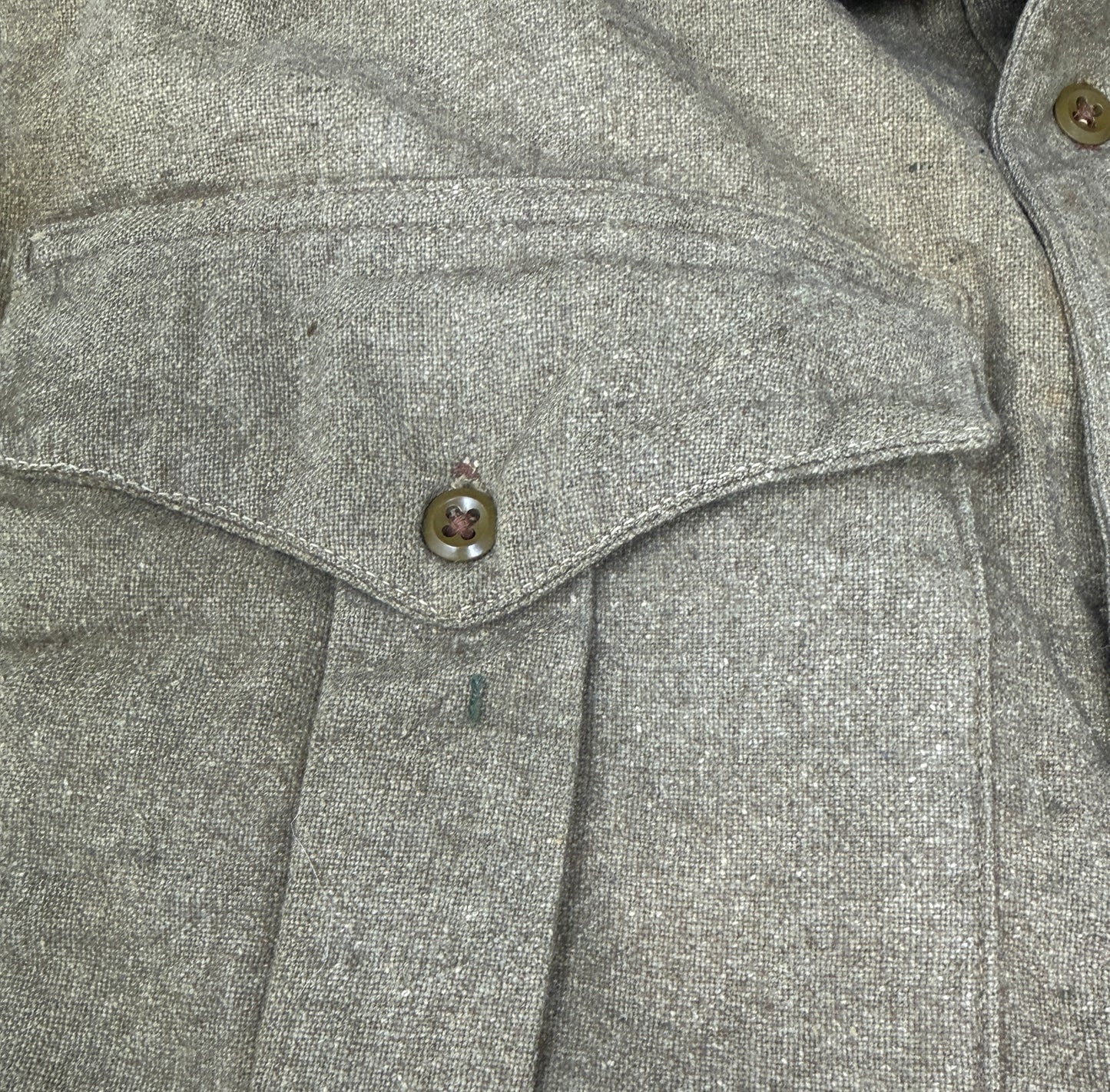 Original British Airborne Pegasus Bush Shirt 1954 – Vale Textile Products Ltd – Size 4