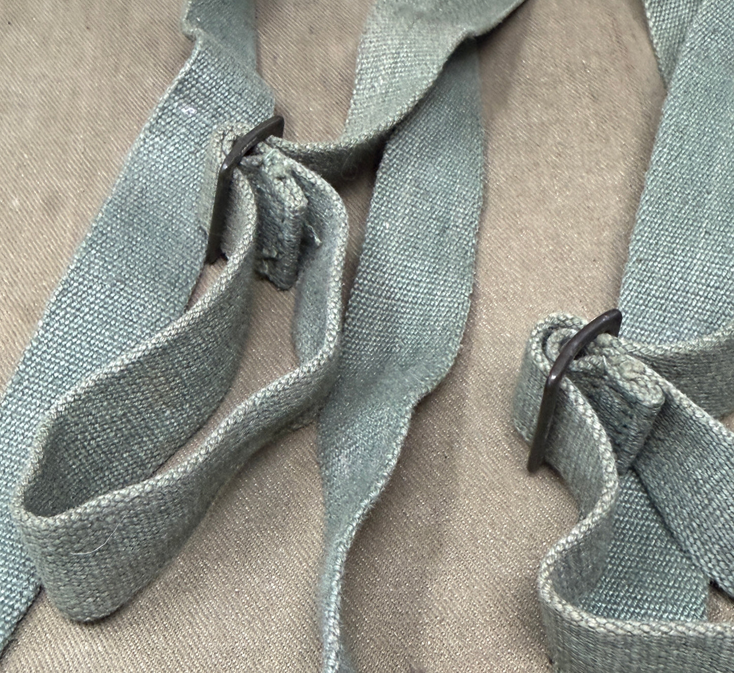 Original British Army 1944 Pattern Webbing Straps Pair – Dated 1945
