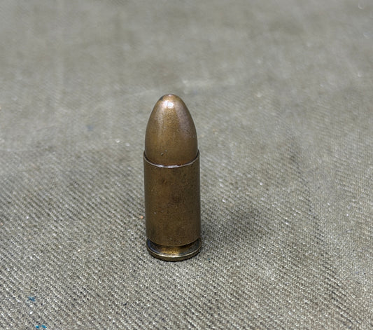 Original Inert WWII German 9mm Parabellum Cartridge – RWS – Dated 1940