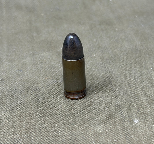 Original Inert WWII German 9mm Parabellum Cartridge – wa St 15 1943 – HASAG Leipzig
