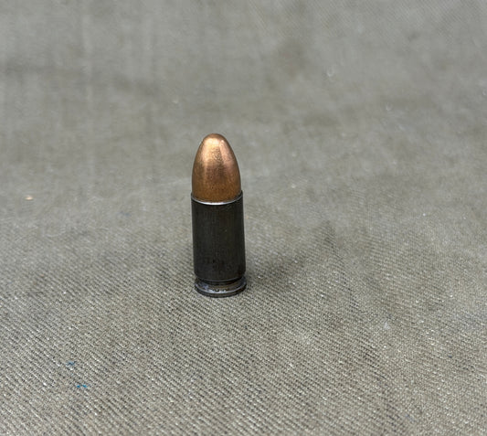 Original Inert WWII German 9mm Parabellum Cartridge – fb St 3 1942 – Mansfeld A.G.