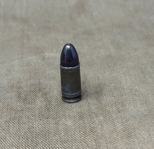 Original Inert WWII German 9mm Parabellum Cartridge – dou St 39 1943 – Waffenwerke Brünn