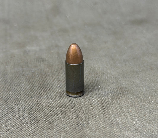 Original Inert WWII German 9mm Parabellum Cartridge – am St 16 1944 – Gustloff-Werke Hirtenberg