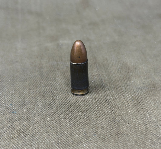 Original Inert WWII German 9mm Parabellum Cartridge – dnh St 6 1943 – RWS Werk Durlach