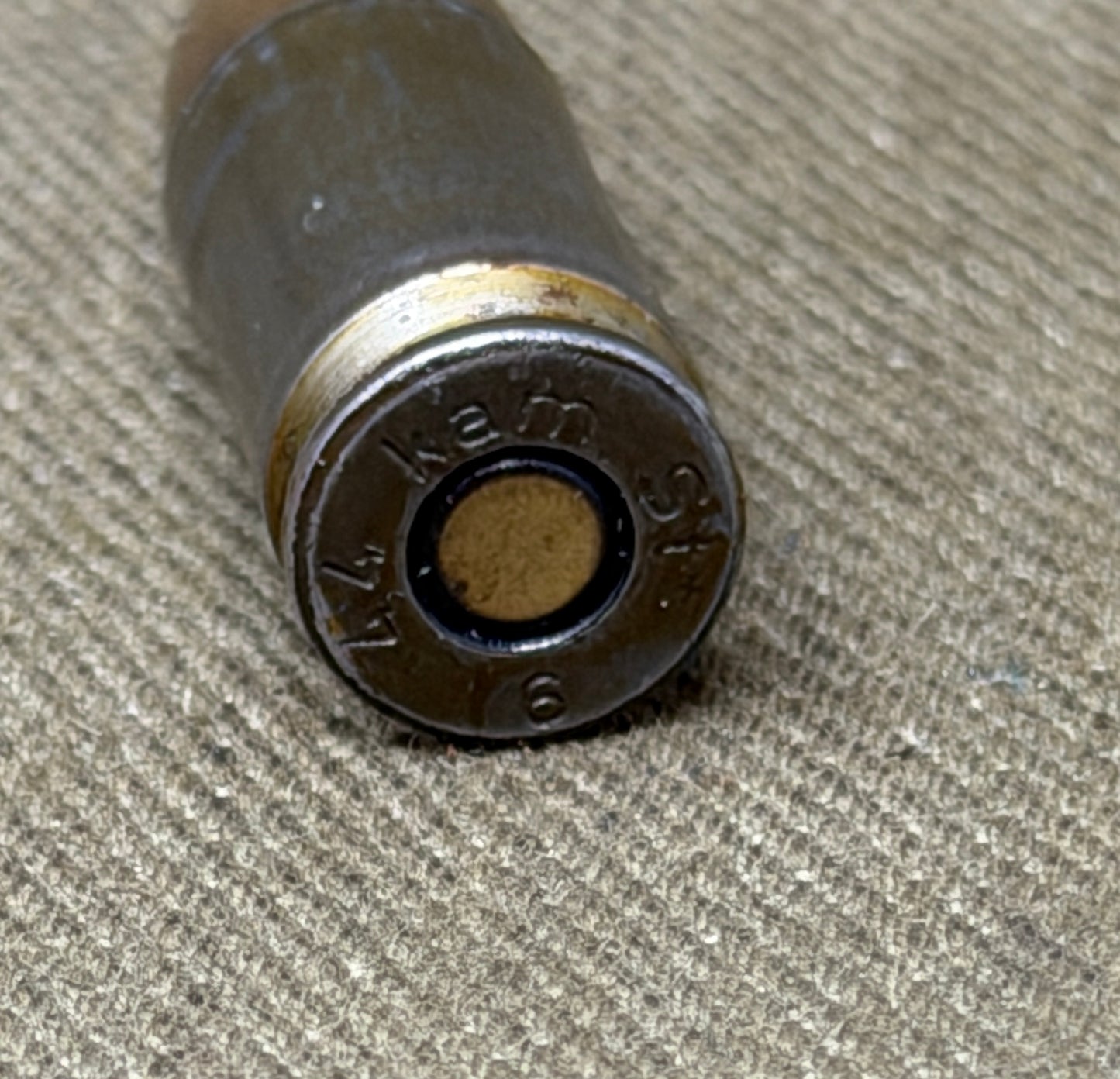 Original Inert WWII German 9mm Parabellum Cartridge – kam St 6 1944 – HASAG Skarżysko-Kamienna