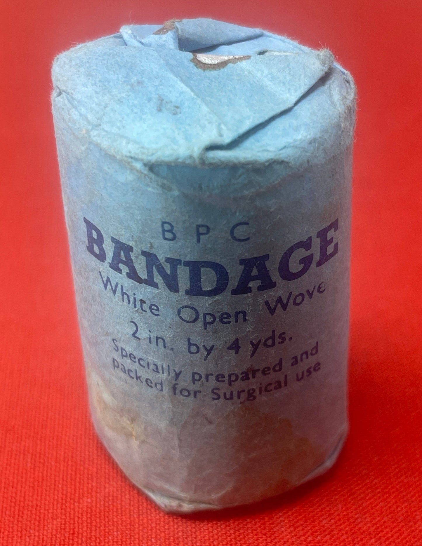 BPC bandage White Open Wove 2in by 4 Yards Specially prepared and packed for surgical use