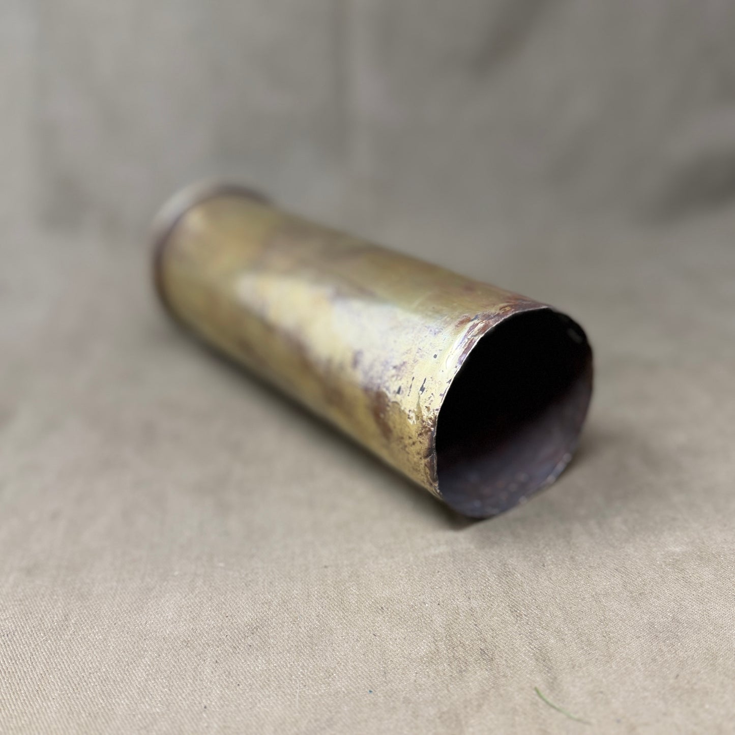 Original Imperial German WWI 7.7cm FK 96 n.A. Brass Shell Case – June 1918 Dated