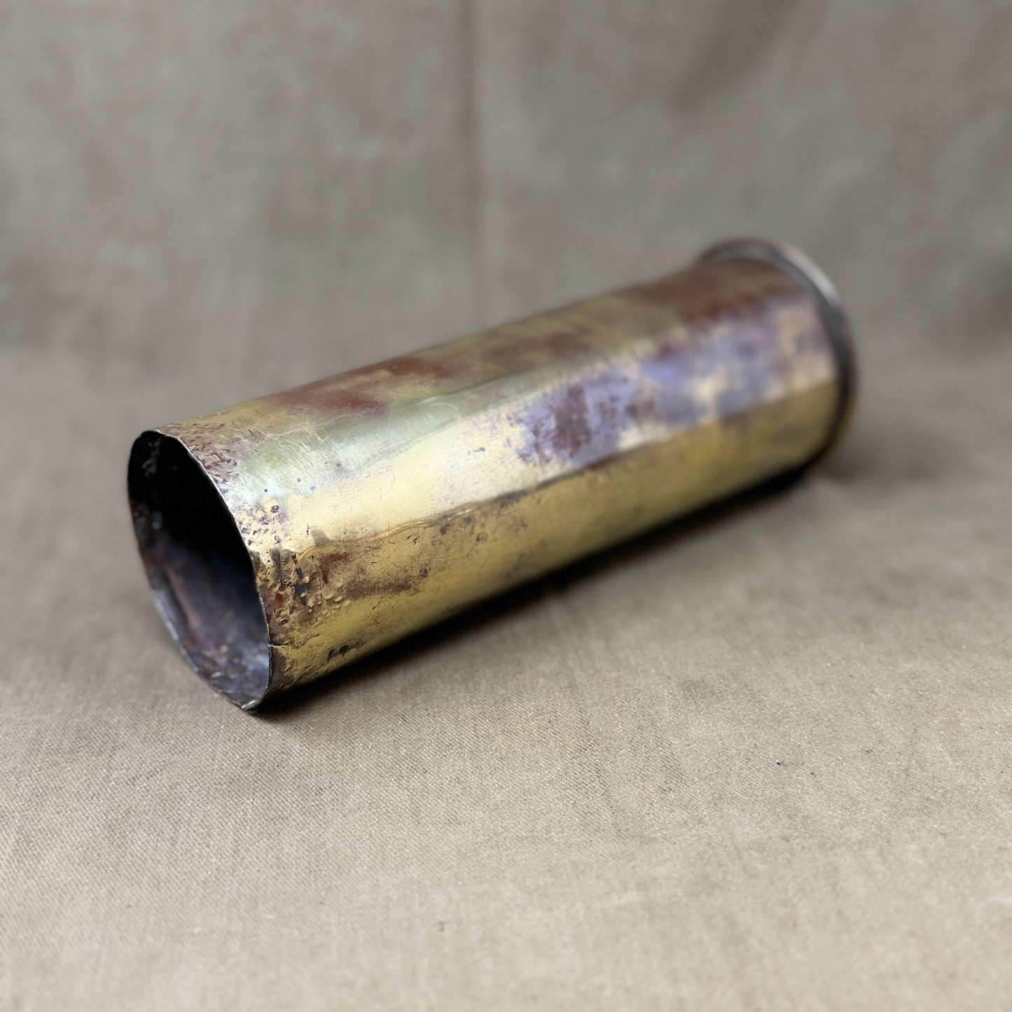 Original Imperial German WWI 7.7cm FK 96 n.A. Brass Shell Case – June 1918 Dated
