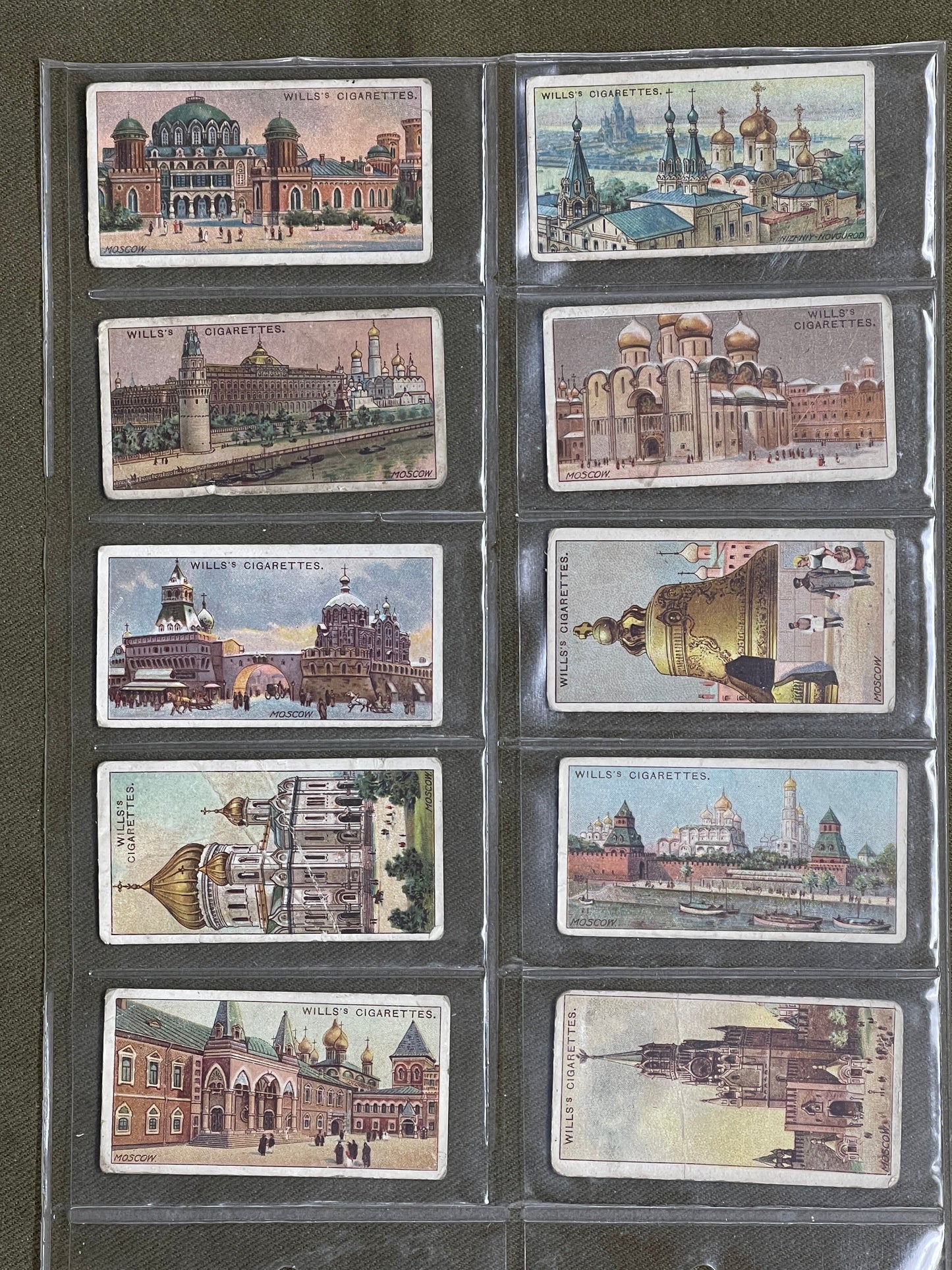 WD & HO Wills Gems of Russian Architecture 1916 Cards