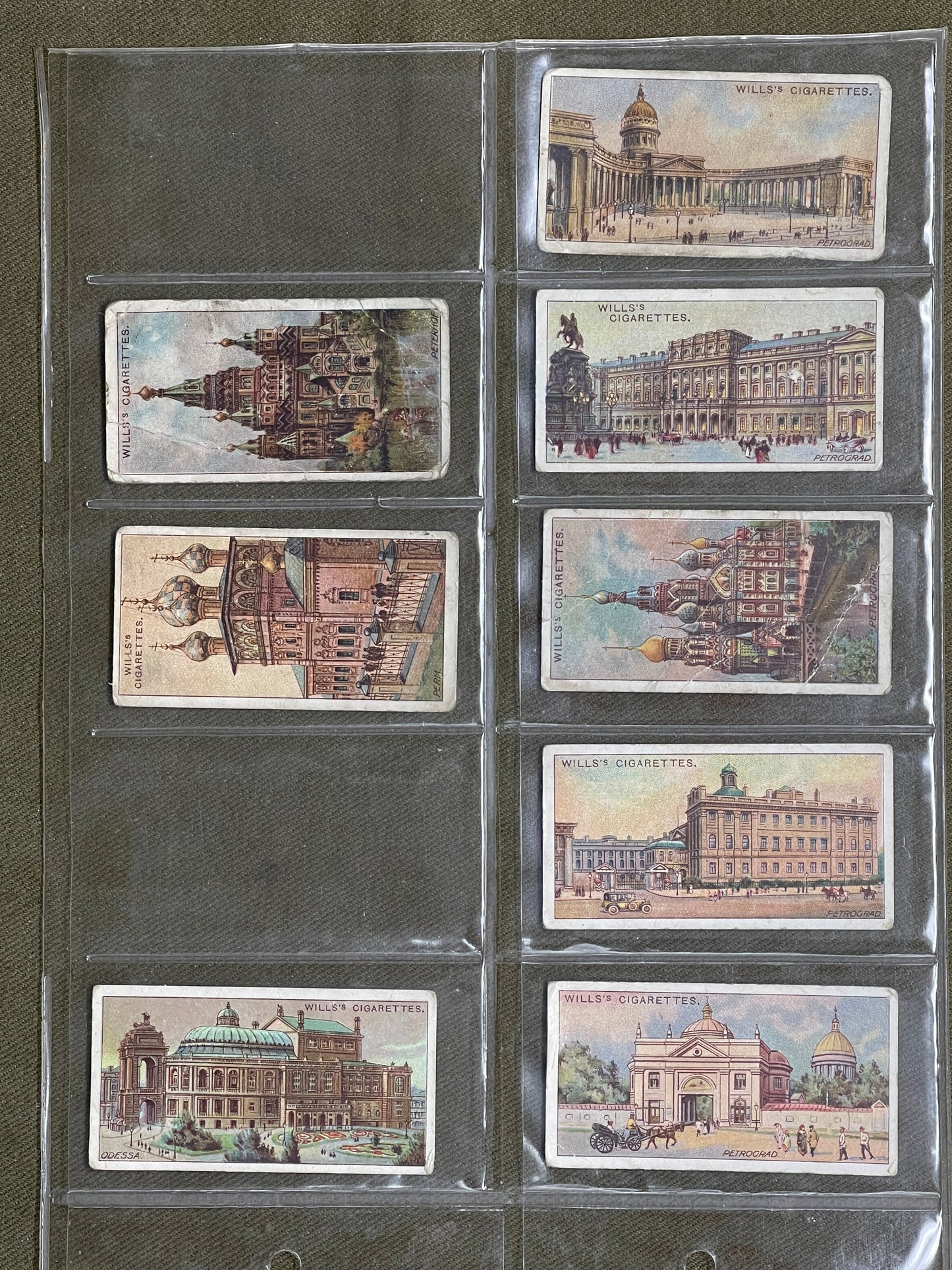 WD & HO Wills Gems of Russian Architecture 1916 Cards